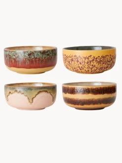 Cuencos artesanales de gres 70's, 4 uds.