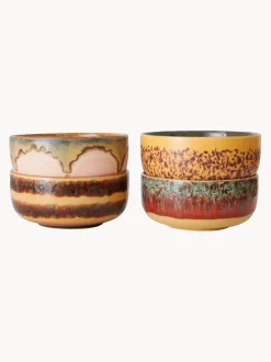 Cuencos artesanales de gres 70's, 4 uds.