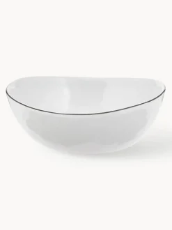 Cuencos artesanales de porcelana Salt, Ø 17 cm, 4 uds.