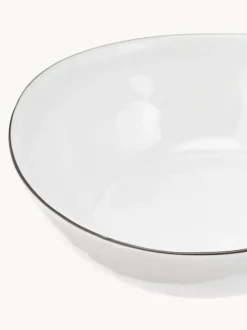 Cuencos artesanales de porcelana Salt, Ø 17 cm, 4 uds.