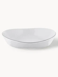 Cuencos artesanales de porcelana Salt, Ø 20 cm, 2 uds.