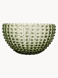 Cuencos de vidrio soplado Hobnail, 6 uds.