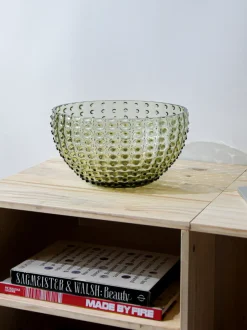 Cuencos de vidrio soplado Hobnail, 6 uds.