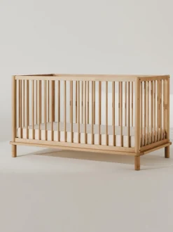 Cuna cama infantil extensible de madera de roble Latitude, 70 x 140 cm
