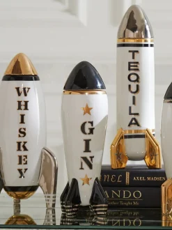 Decantador con detalle de oro Rocket, 670 ml
