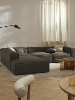 Diván modular de cuero reciclado Lennon