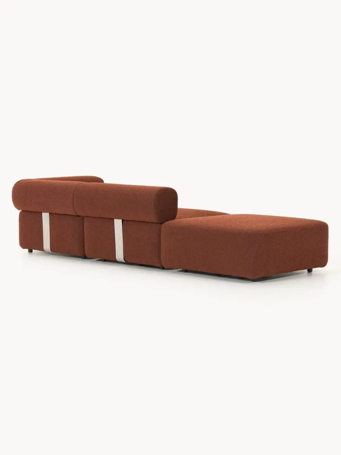 Diván modular en tejido bouclé Anton