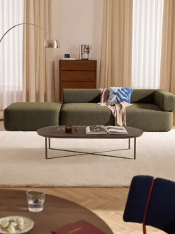 Diván modular en tejido bouclé Anton