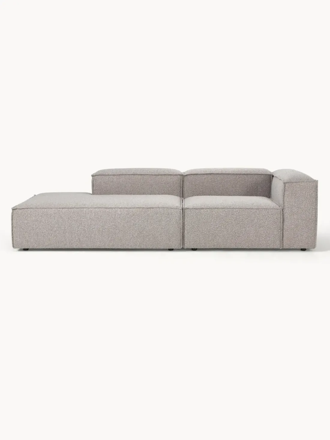 Diván modular en tejido bouclé Lennon