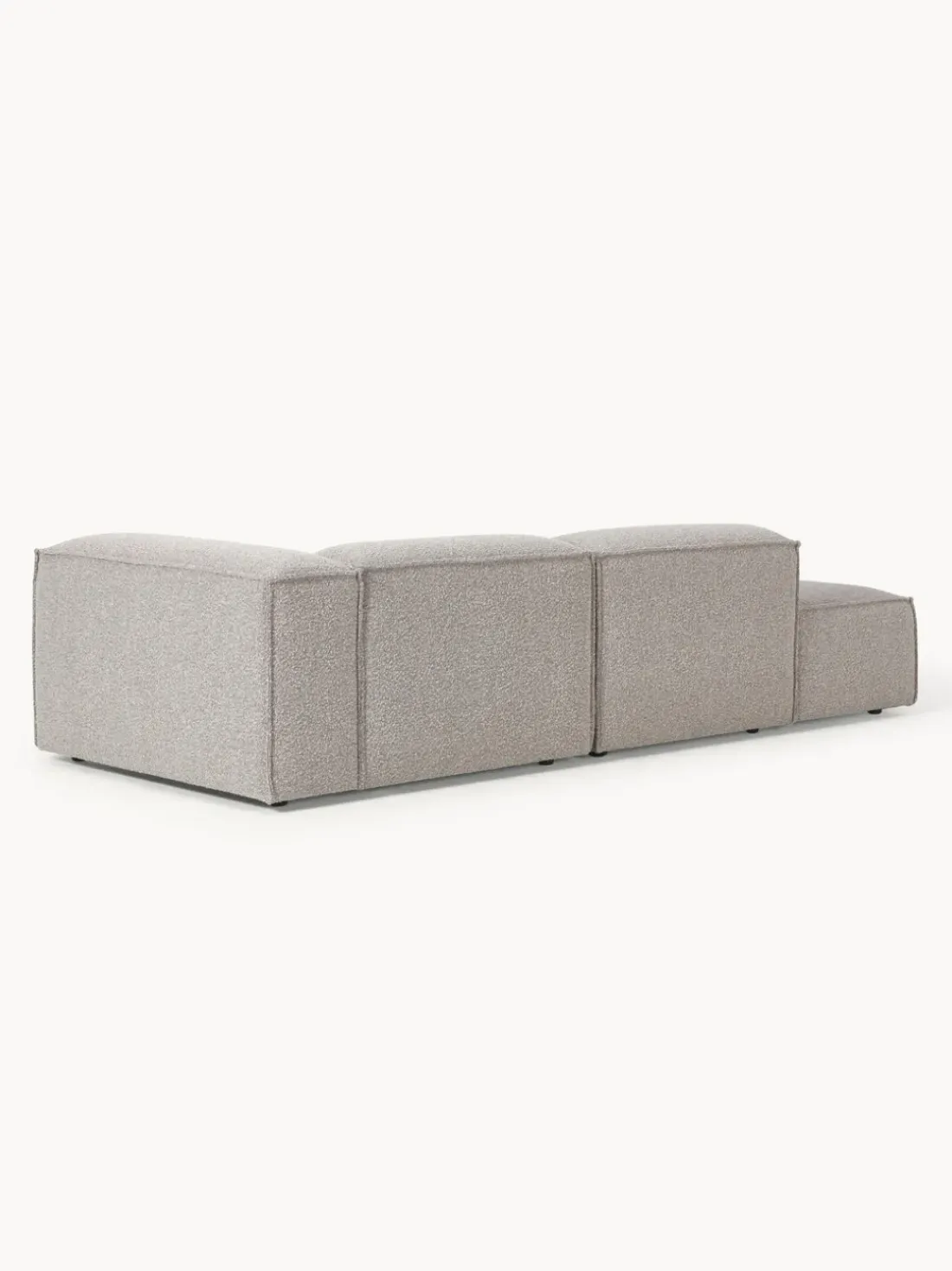 Diván modular en tejido bouclé Lennon