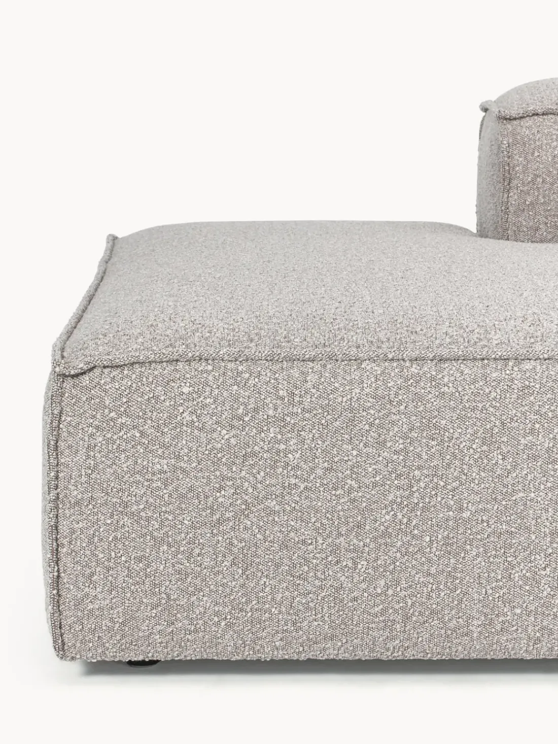 Diván modular en tejido bouclé Lennon