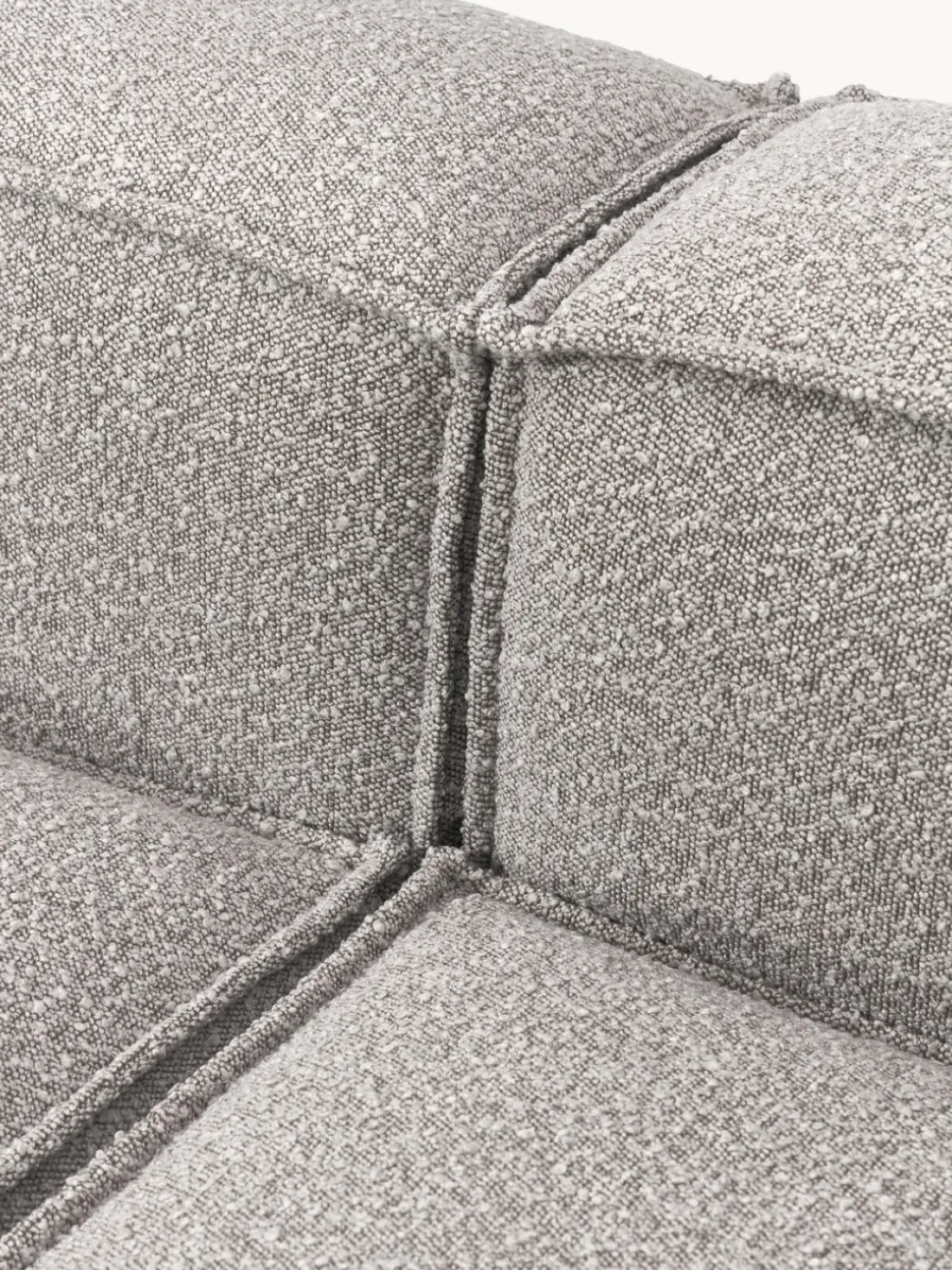 Diván modular en tejido bouclé Lennon
