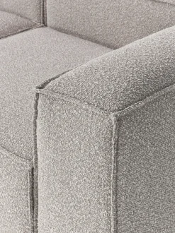 Diván modular en tejido bouclé Lennon