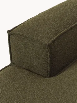 Diván modular en tejido bouclé Lennon