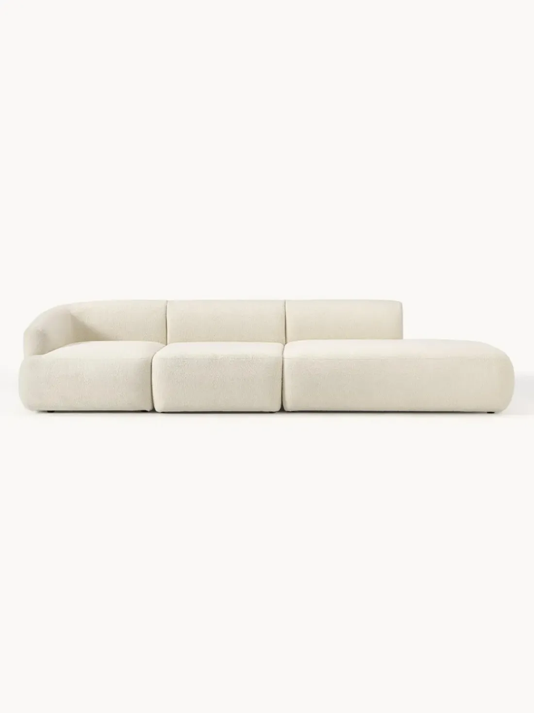 Diván modular grande de borreguillo Sofia