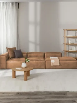 Diván modular grande de cuero reciclado Lennon