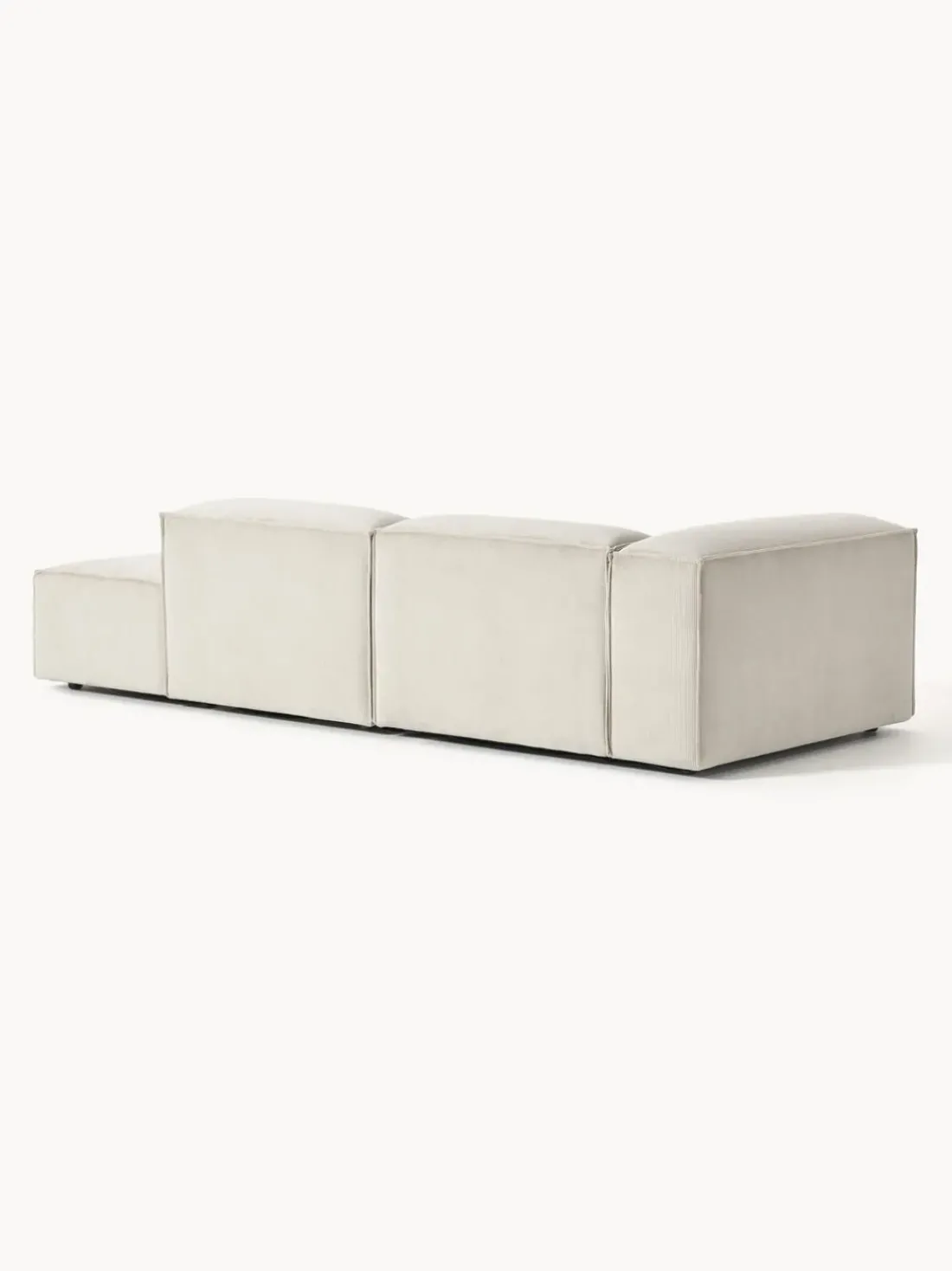 Diván modular grande de pana Lennon