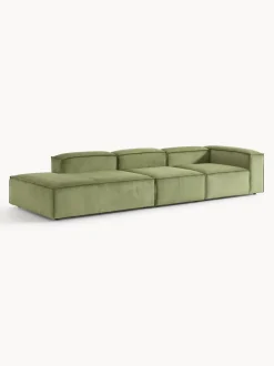 Diván modular grande de pana Lennon