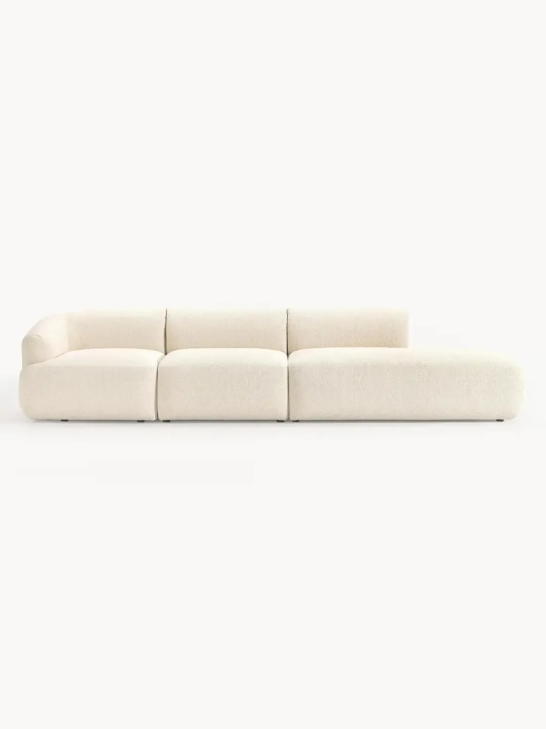 Diván modular grande en tejido bouclé Sofia