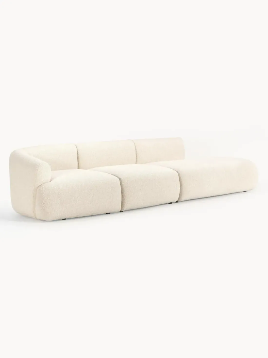 Diván modular grande en tejido bouclé Sofia