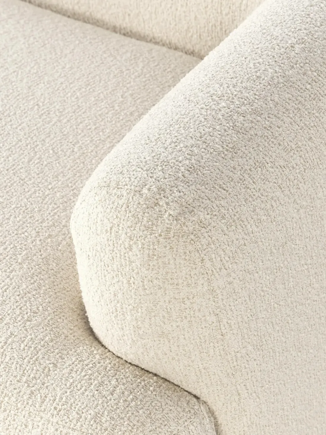 Diván modular grande en tejido bouclé Sofia