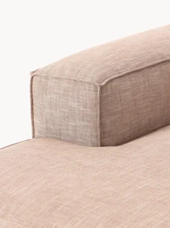 Diván rinconero modular de mezcla de lino Lennon