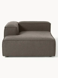 Diván rinconero modular en tejido bouclé Lennon