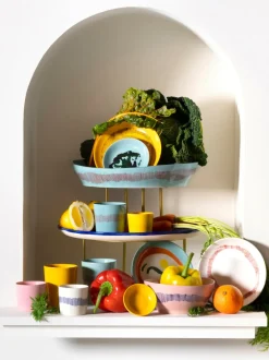 Ensaladera con esmalte reactivo Feast