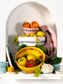 Ensaladera con esmalte reactivo Feast