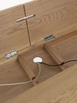 Escritorio de madera con apertura para cables Jacques