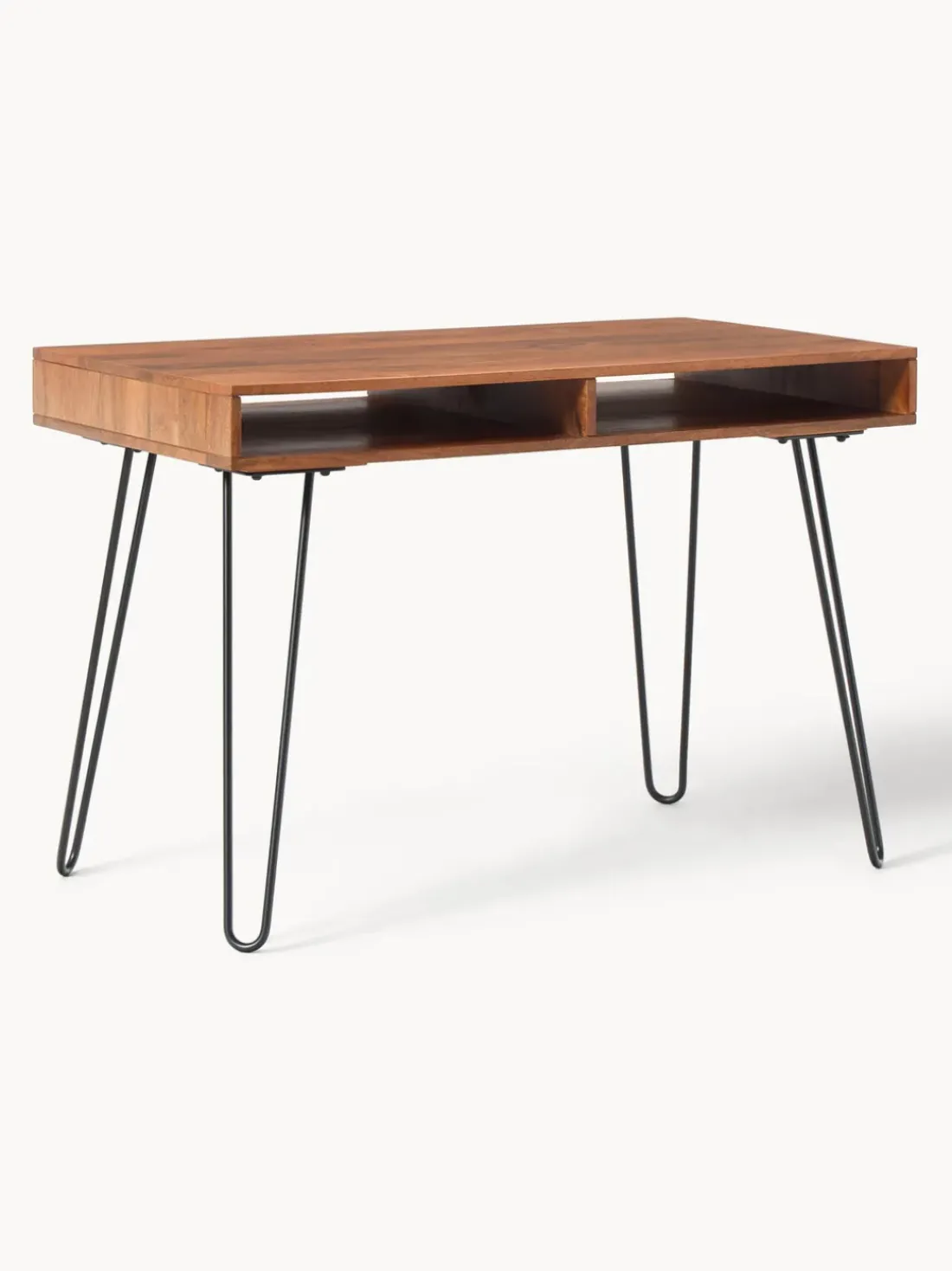 Escritorio de madera de mango y metal Tova