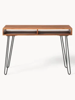 Escritorio de madera de mango y metal Tova