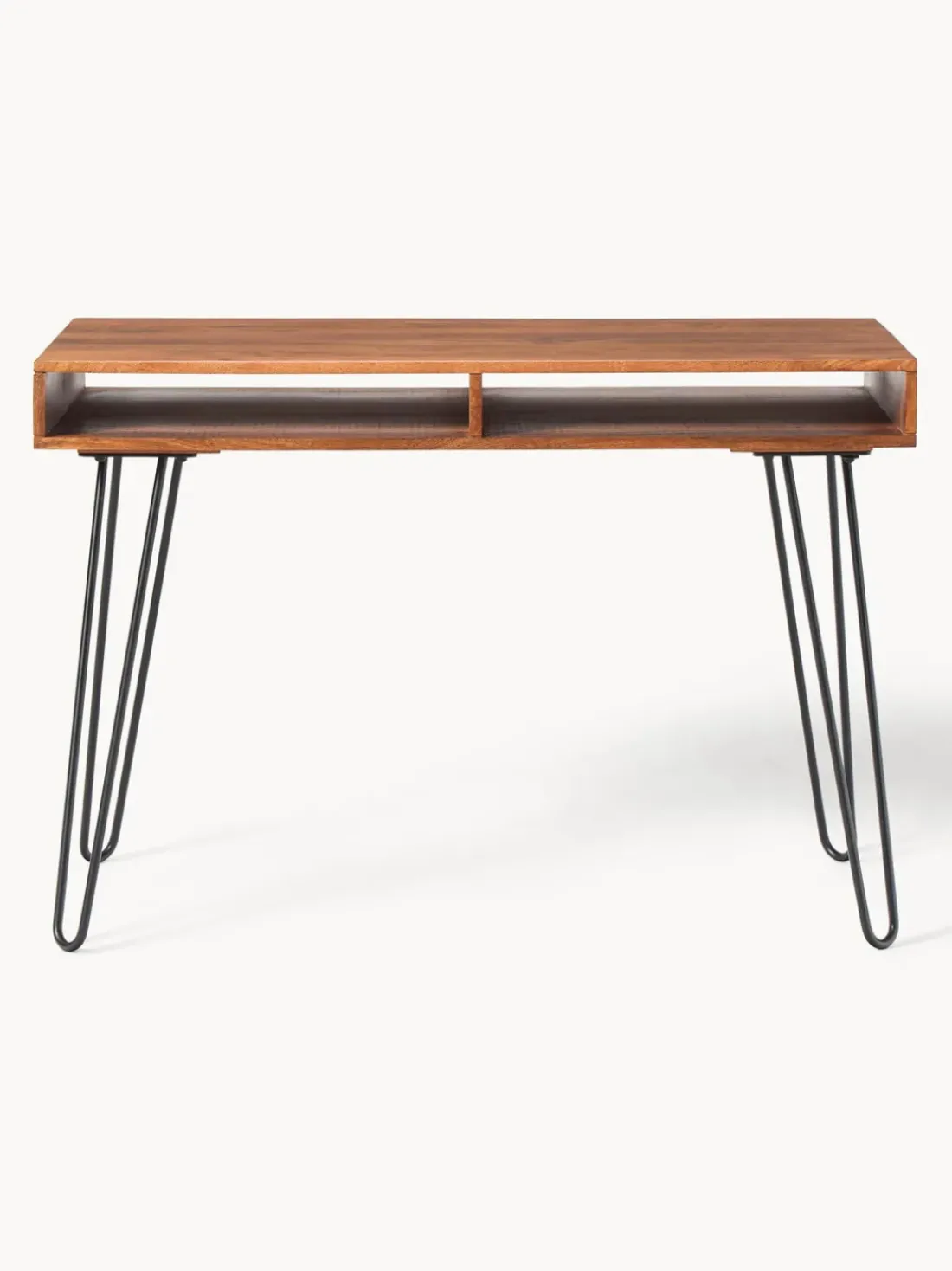 Escritorio de madera de mango y metal Tova