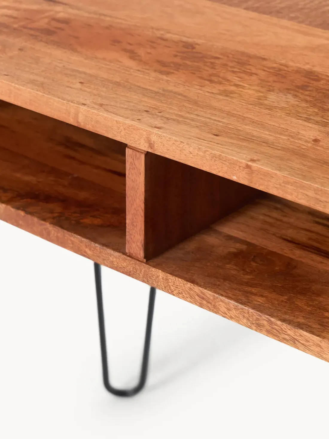 Escritorio de madera de mango y metal Tova