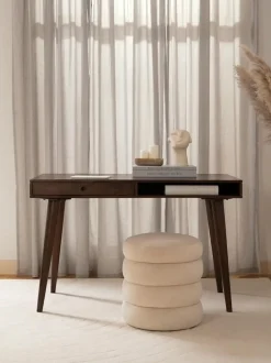 Escritorio de madera maciza con cajón Tova