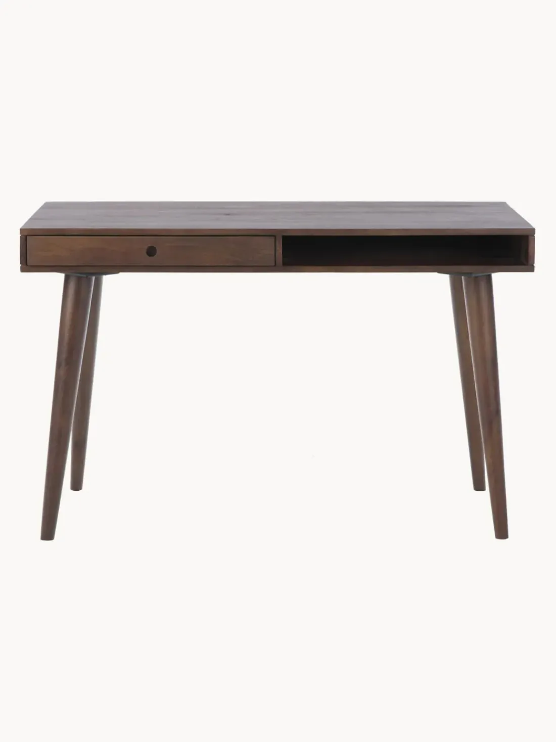 Escritorio de madera maciza con cajón Tova