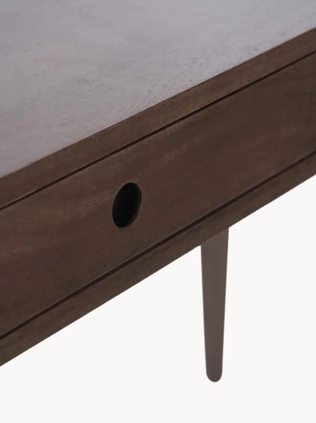 Escritorio de madera maciza con cajón Tova