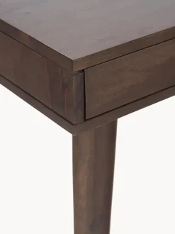 Escritorio de madera maciza con cajón Tova