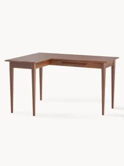Escritorio esquinero de madera de mango Paul