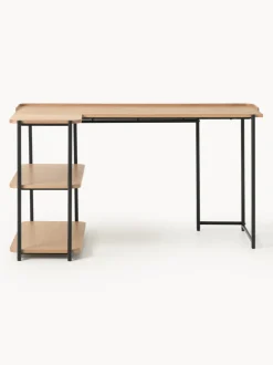 Escritorio esquinero de madera de fresno Renee