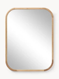 Espejo de pared de madera de roble Levan