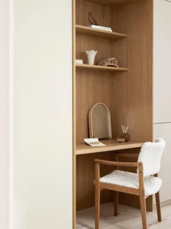 Espejo de pared de madera de roble Woody