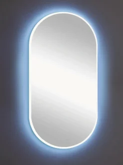 Espejo de pared ovalado con iluminación LED Starlight