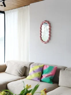 Espejo de pared ovalado Zigzag