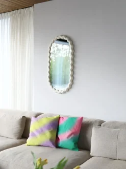 Espejo de pared ovalado Zigzag