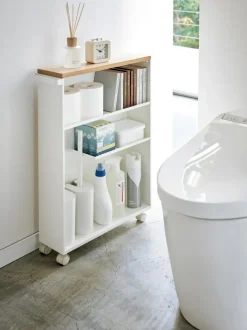 Estantería de baño con ruedas Tower