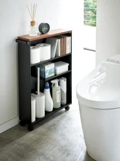 Estantería de baño con ruedas Tower