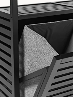 Estantería de baño de bambú con cestos de ropa Kit
