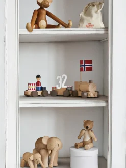 Figura decorativa de madera Bear
