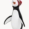 Figura decorativa de madera de haya Puffin